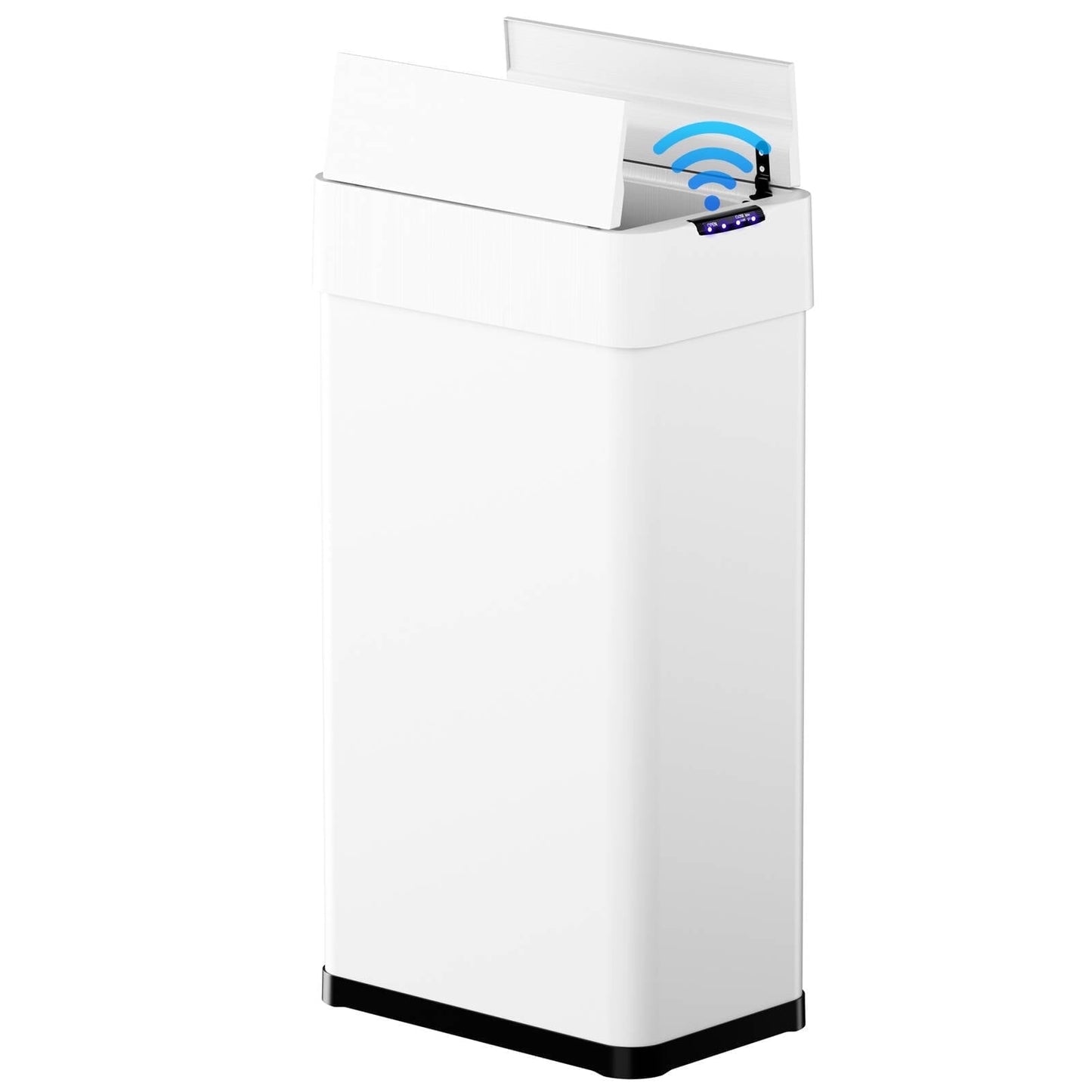 Pirecart 18.5/21.1 Gallon Automatic Trash Can, Stainless Steel Motion Sensor garbage bin, Smart Trash Can W/ Butterfly Lid, Bag Retainer Ring and Display Light for Living Room,Kitchen,Office