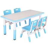pirecart Height Adjustable Toddler Table and Chair Set for Reading, Drawing, Eating