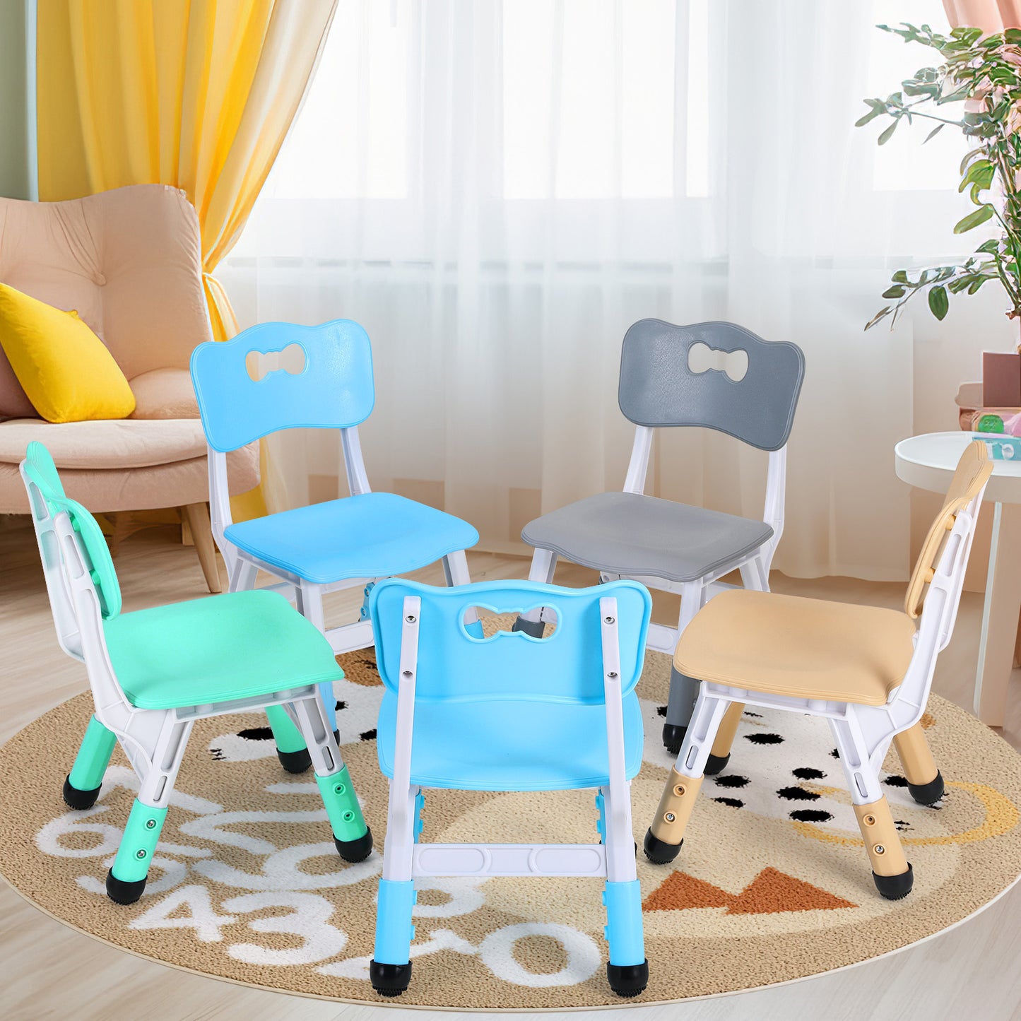 pirecart Adjustable Kids Chair Stackable Toddler Chairs