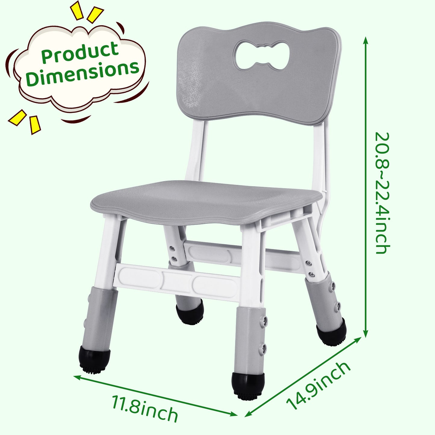 pirecart Adjustable Kids Chair Stackable Toddler Chairs