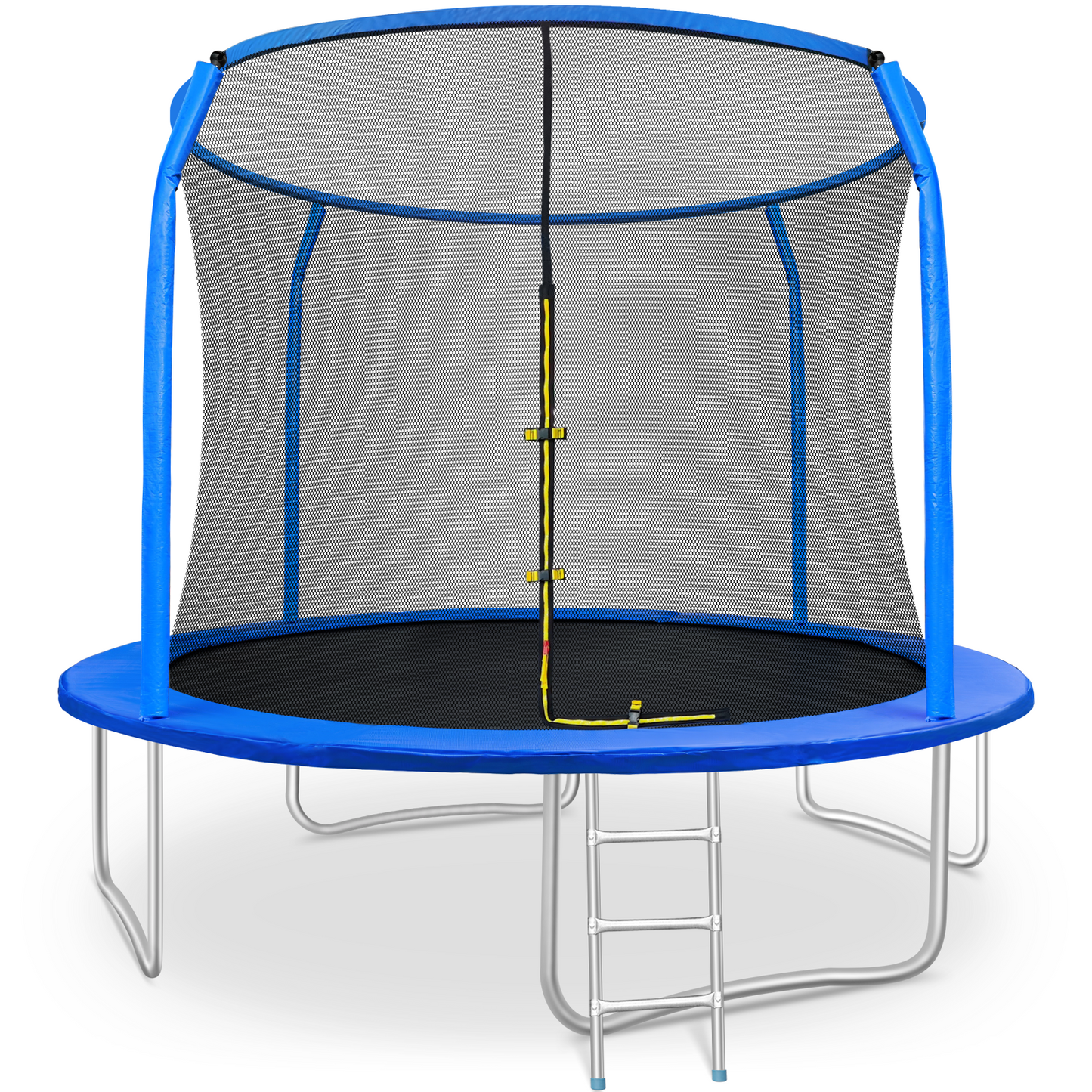 pirecart 12ft Outdoor Yard Trampoline for Kids with Safety Enclosure Net & Ladder