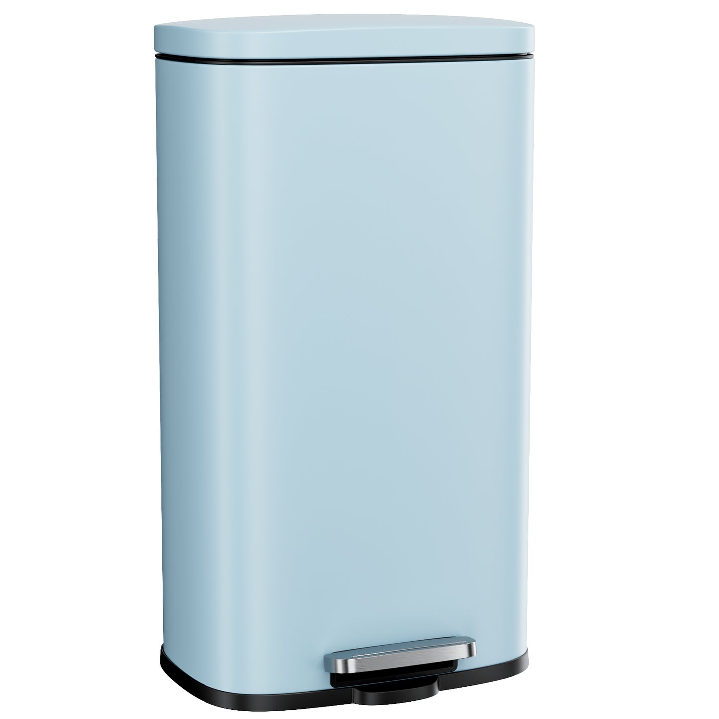 pirecart 8 Gallon Step Trash Can Stainless Steel Garbage Bin with Inner Bucket