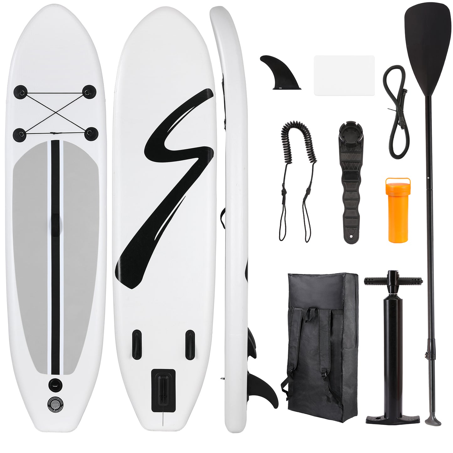 10ft Inflatable Stand Up Paddle Surfboard with Carrying Bag Aluminum Paddle