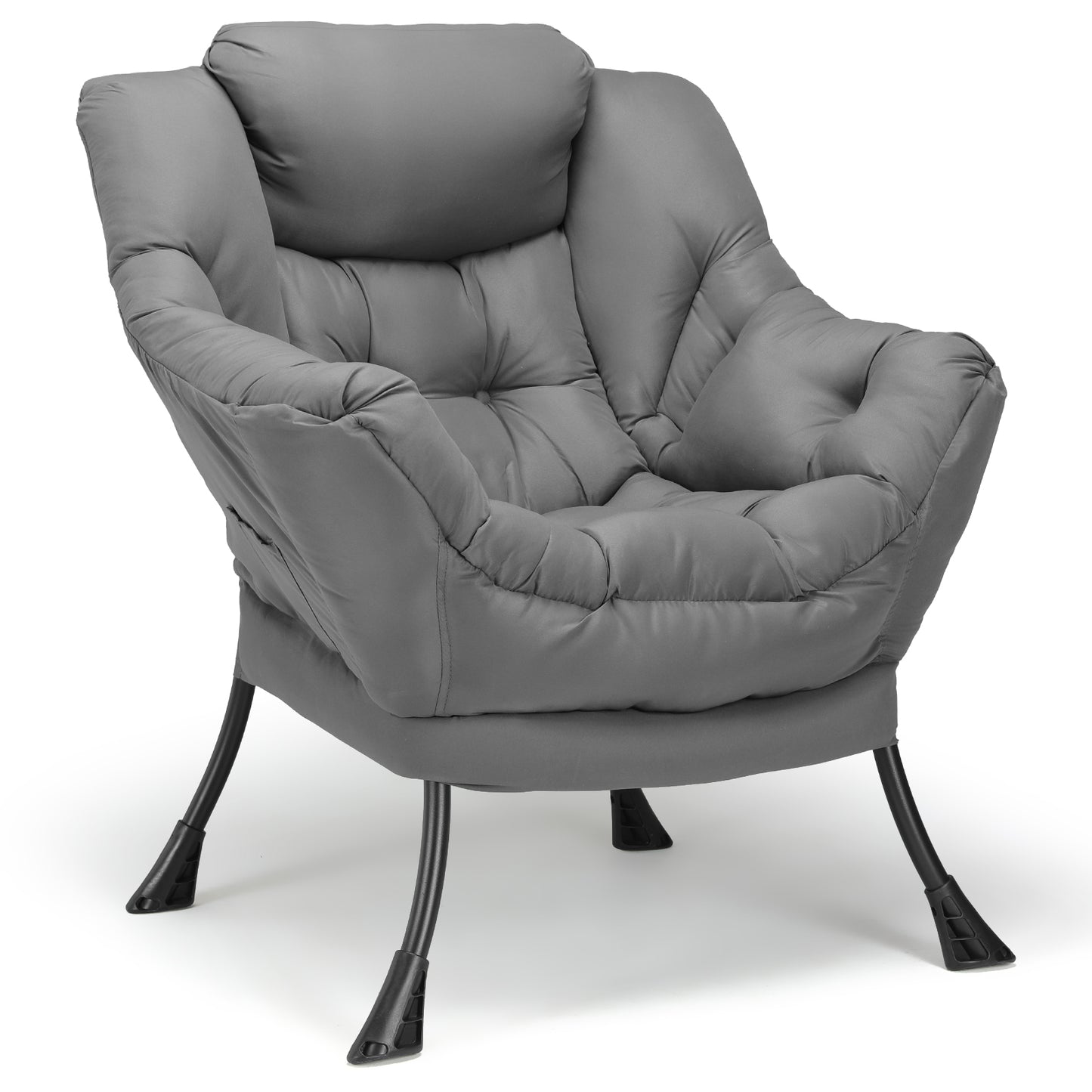 Pirecart Lazy Chair Large Accent Chair, Modern Reading Chair with Side Pocket, Comfy Living Room Chair, Lounge chair for Bedroom, Dorm