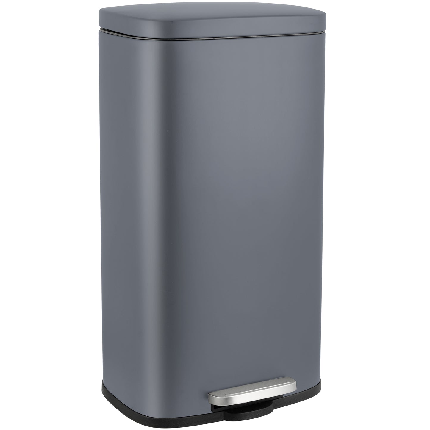 pirecart 8 Gallon Step Trash Can Stainless Steel Garbage Bin with Inner Bucket