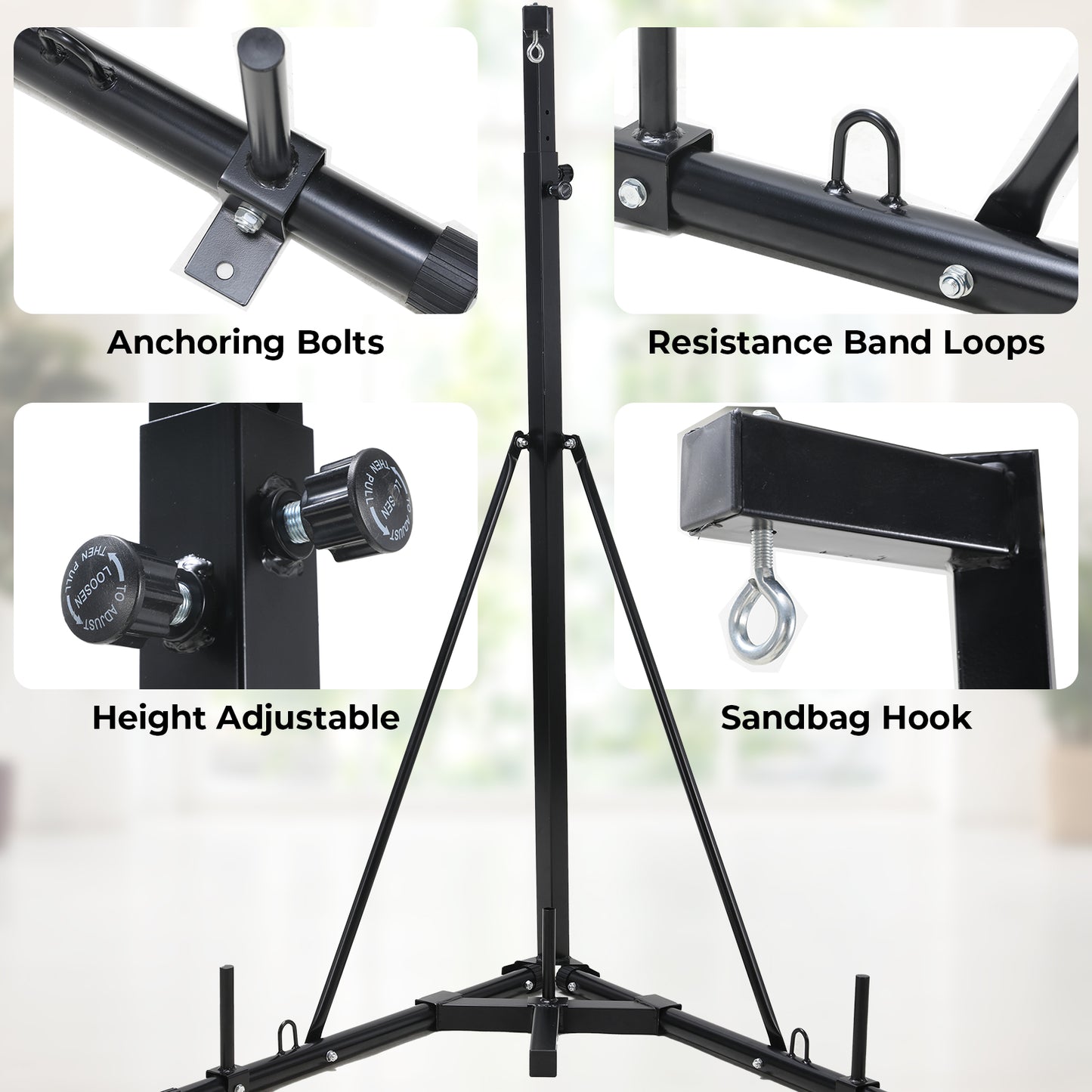 pirecart Heavy Duty Boxing Punching Stand without Heavy Bag