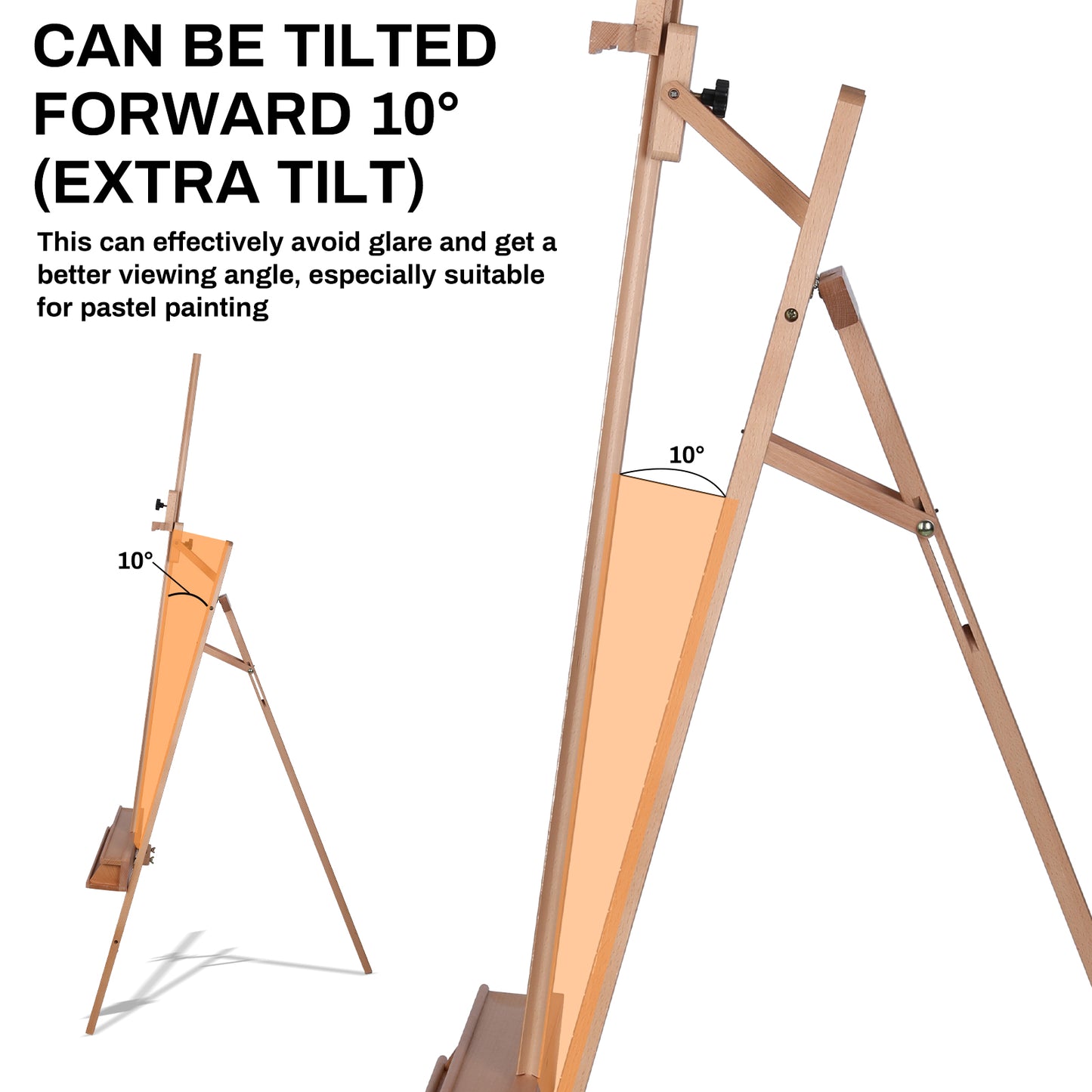 Pirecart Adjustable Artist Easel Stand for Adults, Artists Hold up to 48"