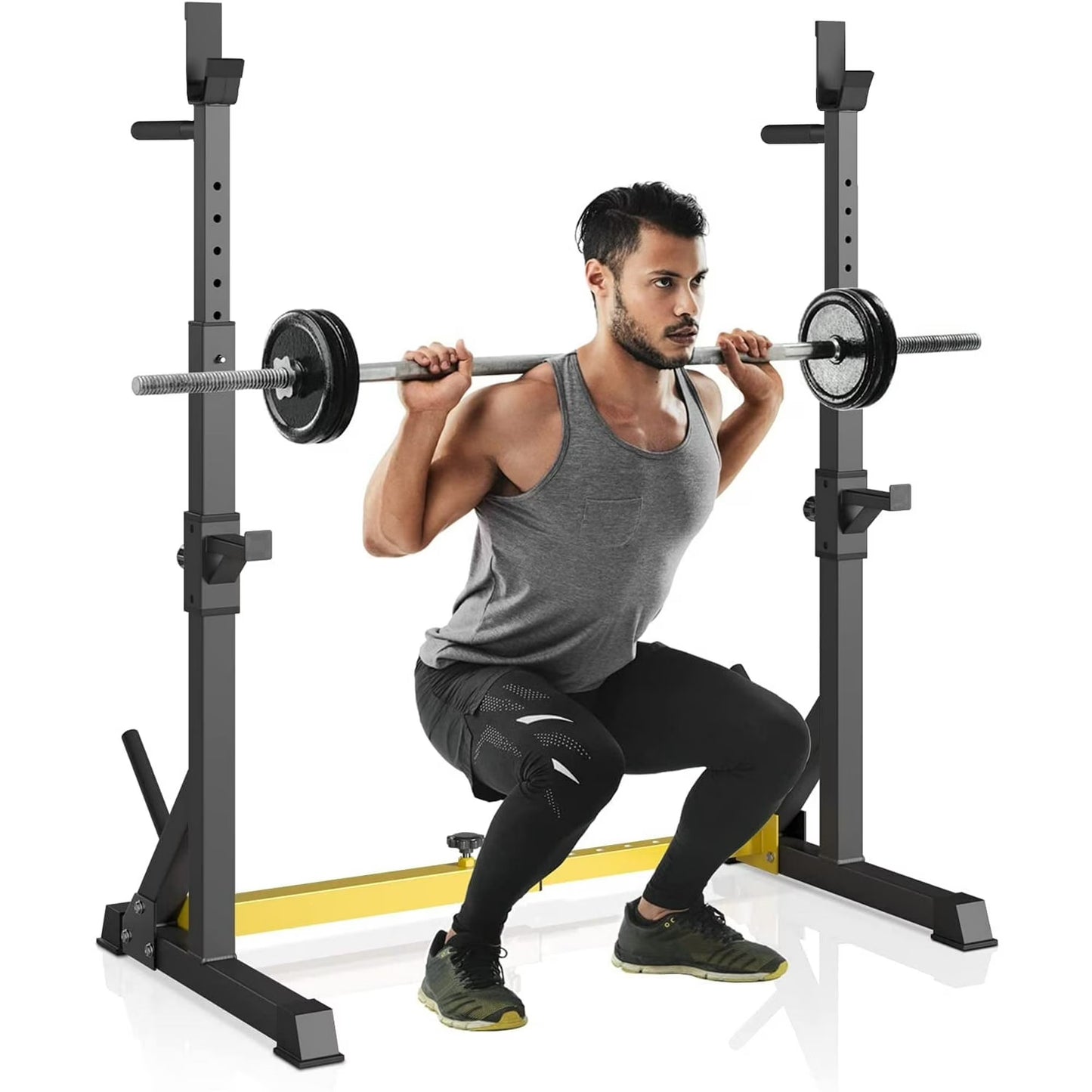 pirecart Squat Rack Stand, Home Gym Weight Lifting Rack, Weight Bench Press Rack