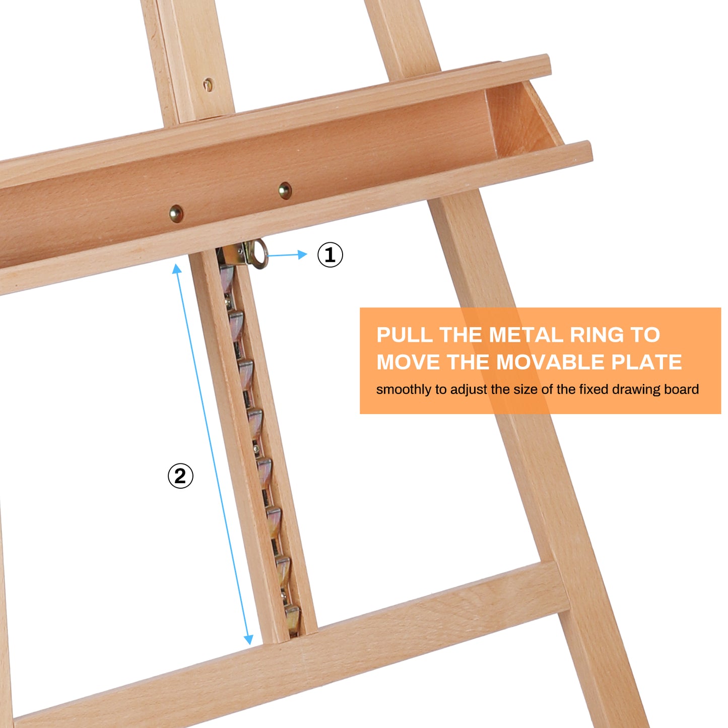 Pirecart Adjustable Artist Easel Stand for Adults, Artists Hold up to 48"