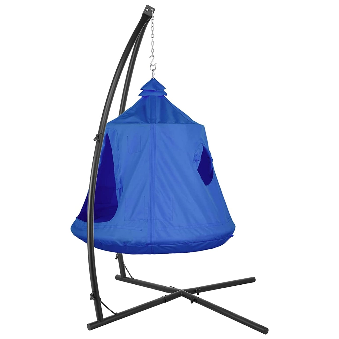 pirecart Hammock Chair Stand with Swing Chair Hanging Tree Tent Canopy with Steel Frame