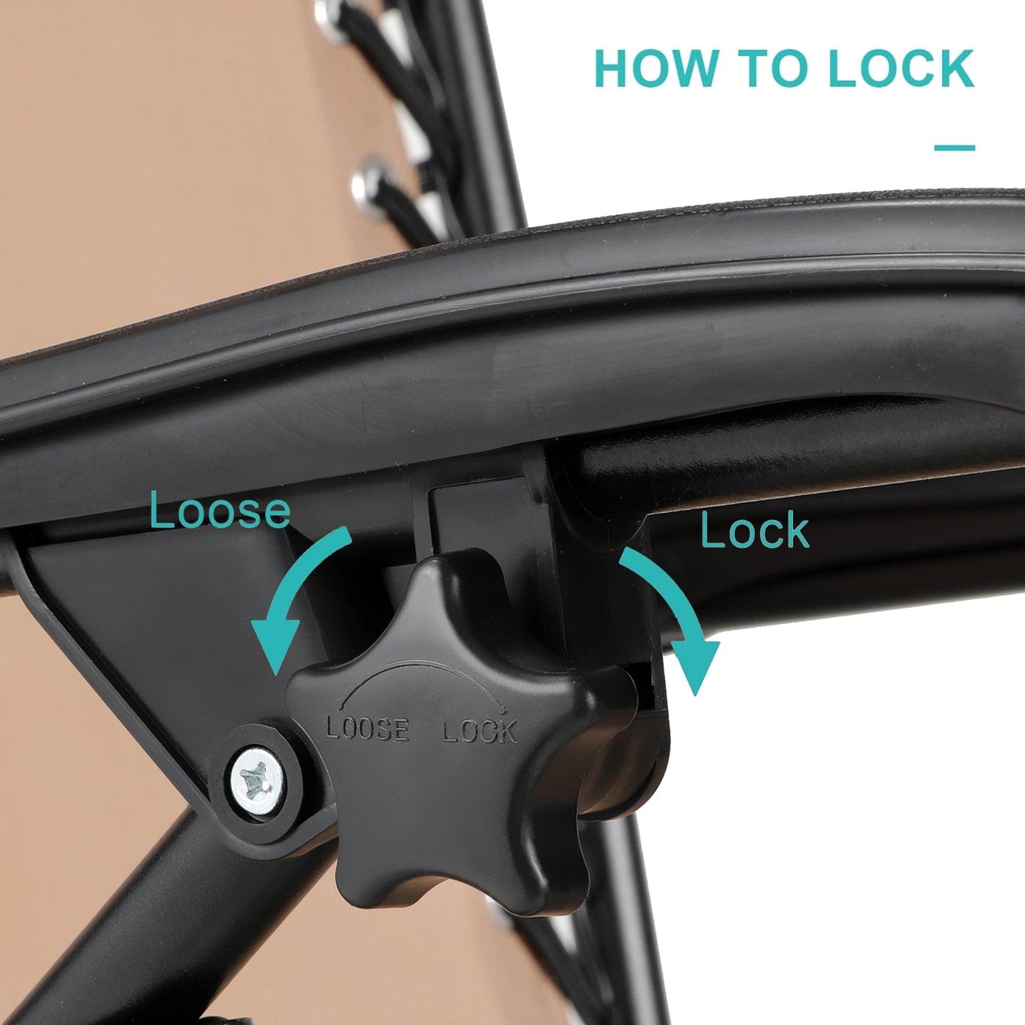 Pirecart Adjustable Zero-Gravity Chairs Textilene Outdoor Lounger Pillow and Cup Holder