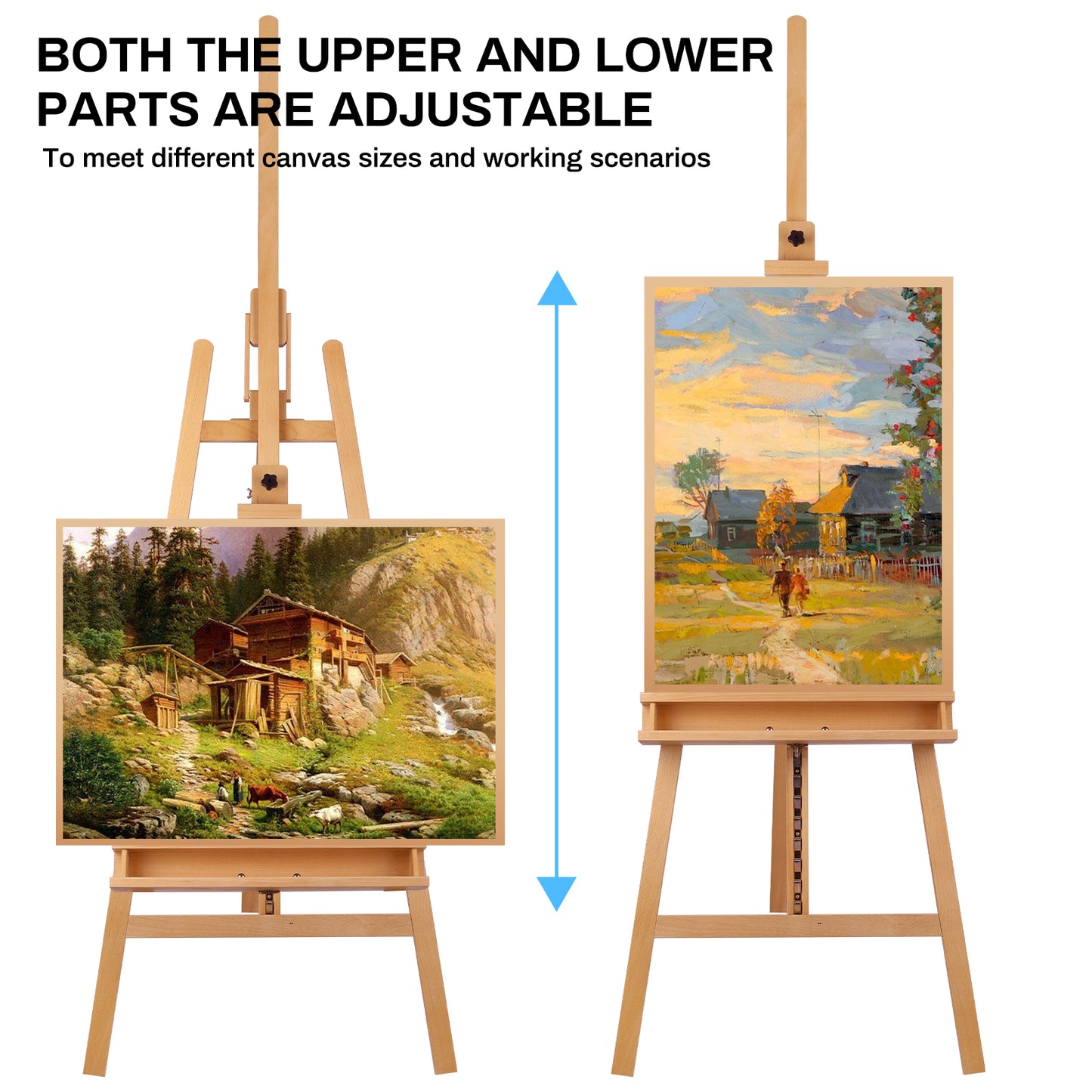 Pirecart Adjustable Artist Easel Stand for Adults, Artists Hold up to 48"