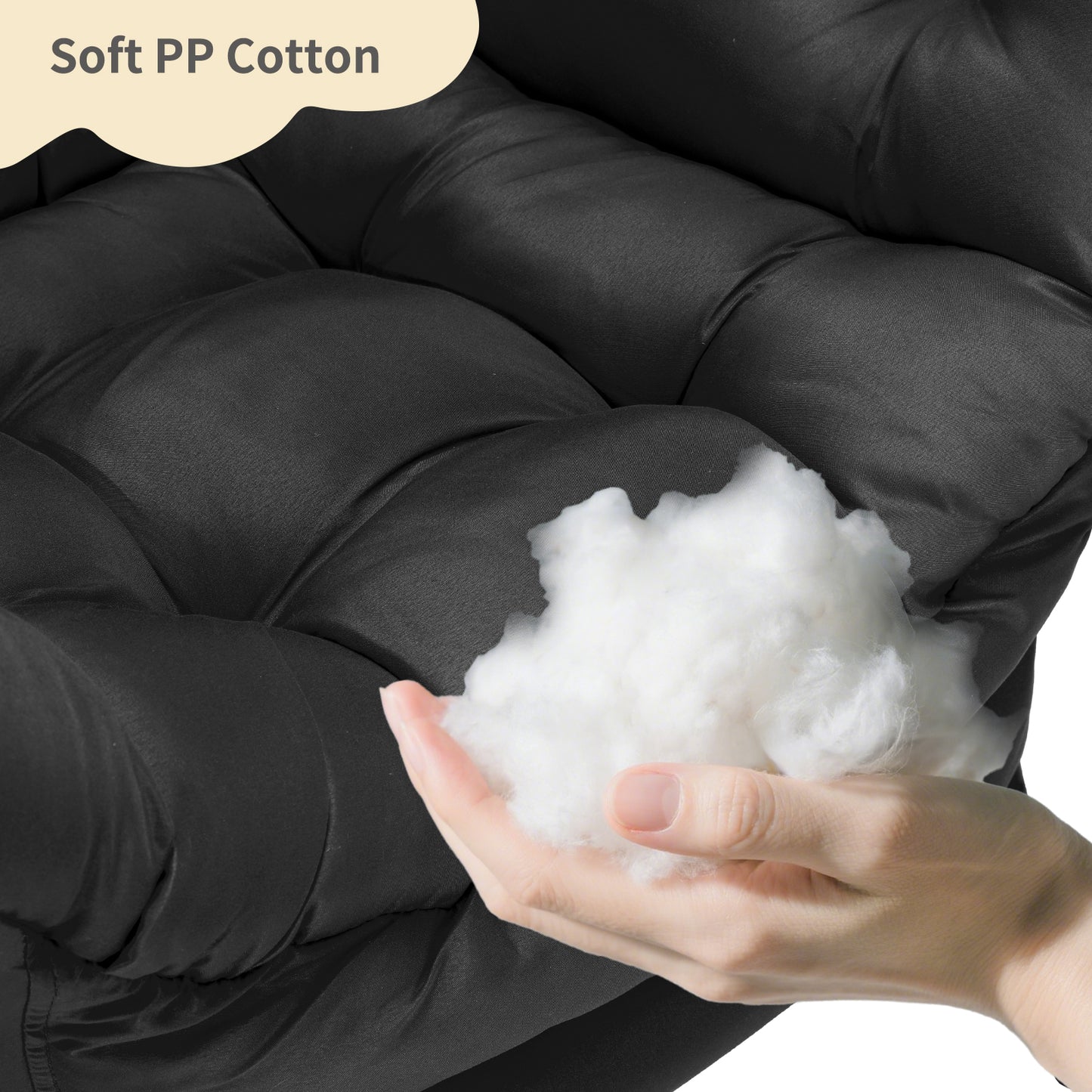 Pirecart Lazy Chair Large Accent Chair, Modern Reading Chair with Side Pocket, Comfy Living Room Chair, Lounge chair for Bedroom, Dorm