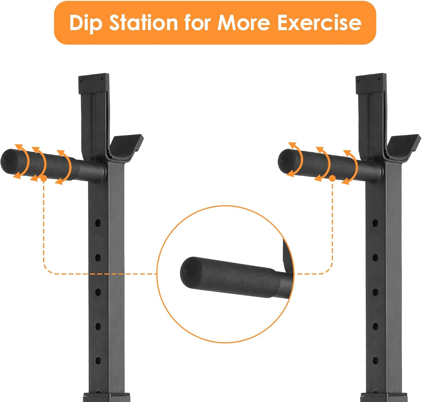 pirecart Squat Rack Stand, Home Gym Weight Lifting Rack, Weight Bench Press Rack