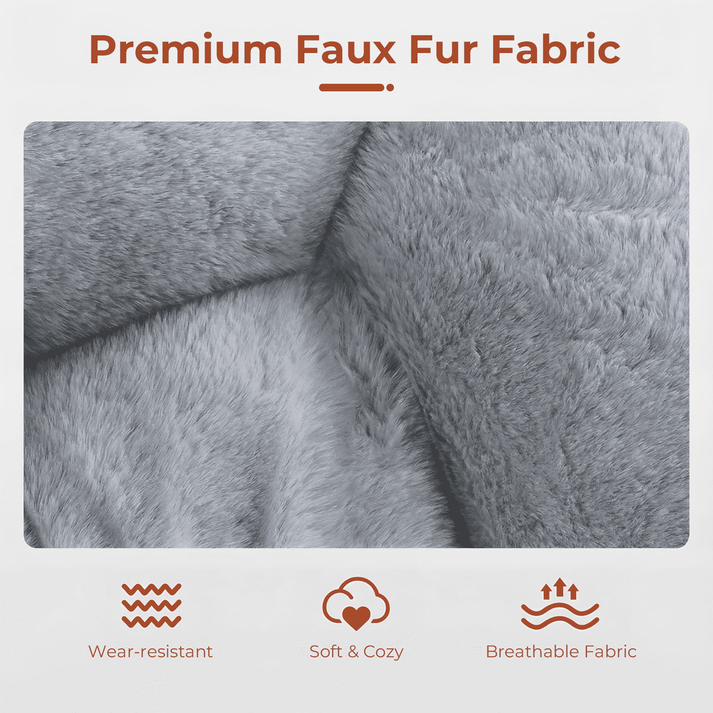 Pirecart Comfy Moon Chair, Foldable Soft Faux Fur Lounge Chair for Living Room, Bedroom, Dorms, X-Large Reading Chair