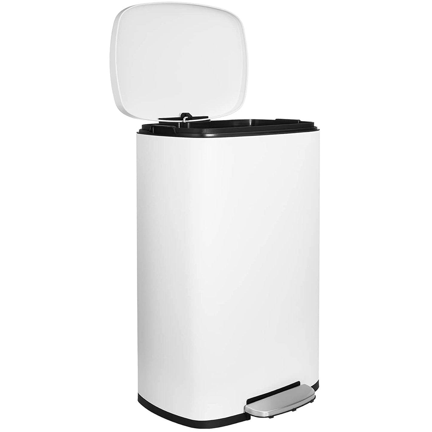 pirecart 13.2 Gallon Kitchen Step Trash Can Stainless Steel Garbage Can for Kitchen Home