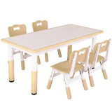 pirecart Height Adjustable Toddler Table and Chair Set for Reading, Drawing, Eating