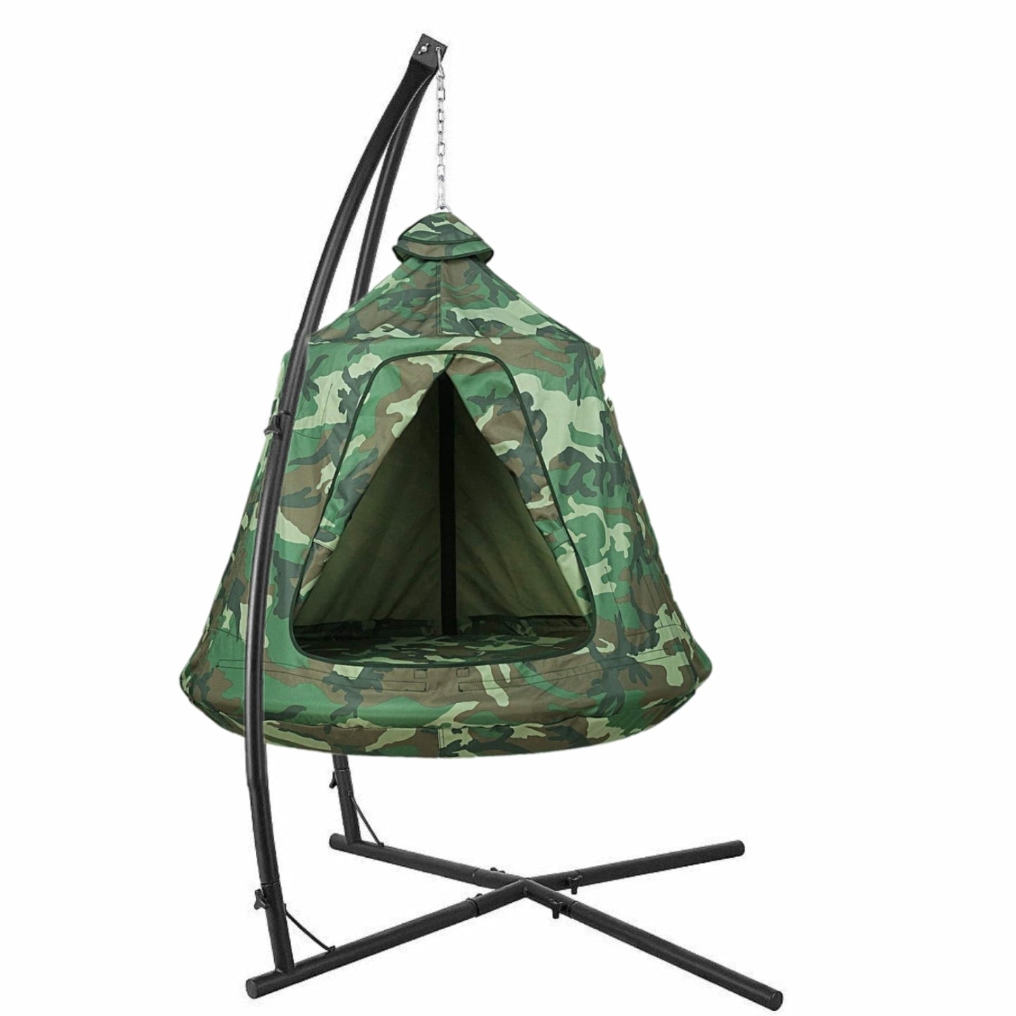 pirecart Hammock Chair Stand with Swing Chair Hanging Tree Tent Canopy with Steel Frame